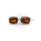 Boucles d'oreilles Boucles d’oreilles vintage - Grenats mandarine en argent et or 18k 58 Facettes