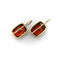 Boucles d'oreilles Boucles d’oreilles vintage - Grenats mandarine en argent et or 18k 58 Facettes