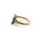Bague 58 Bague tête de renard vintage en or 14k, diamants et rubis 58 Facettes
