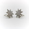Boucles d'oreilles Oscar Heyman - Boucles d’oreilles étoiles pavées de diamants en platine 58 Facettes A10006
