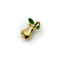 Pendentif Charm poire vintage en or 18k, diamants et émail vert 58 Facettes