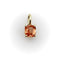 Pendentif Pendentif en or jaune 14 carats avec saphir orange 58 Facettes A2005Z