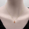 Pendentif Pendentif en or jaune 14 carats avec saphir orange 58 Facettes A2005Z
