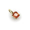 Pendentif Pendentif en or jaune 14 carats avec saphir orange 58 Facettes A2005Z