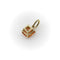 Pendentif Pendentif en or jaune 14 carats avec saphir orange 58 Facettes A2005Z