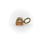 Pendentif Pendentif en or jaune 14 carats avec saphir orange 58 Facettes A2005Z