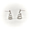 Boucles d'oreilles Vintage - Boucles d’oreilles spirales en or blanc 14k et diamants 58 Facettes