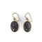 Boucles d'oreilles Époque victorienne - Boucles d’oreilles camées en vulcanite et or jaune 14K 58 Facettes