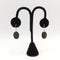 Boucles d'oreilles Époque victorienne - Boucles d’oreilles camées en vulcanite et or jaune 14K 58 Facettes