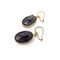 Boucles d'oreilles Époque victorienne - Boucles d’oreilles camées en vulcanite et or jaune 14K 58 Facettes