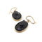 Boucles d'oreilles Époque victorienne - Boucles d’oreilles camées en vulcanite et or jaune 14K 58 Facettes