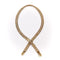 Collier Collier tressé - Collier en or 14K avec fermoir boucle et pampilles 58 Facettes