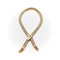 Collier Collier tressé - Collier en or 14K avec fermoir boucle et pampilles 58 Facettes