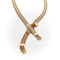 Collier Collier tressé - Collier en or 14K avec fermoir boucle et pampilles 58 Facettes