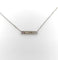 Collier Michael von Krenner - Collier barre en or blanc 14K avec diamant et tourmaline rose 58 Facettes