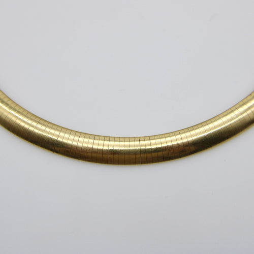 Collier Collier oméga vintage large en or 14K 58 Facettes