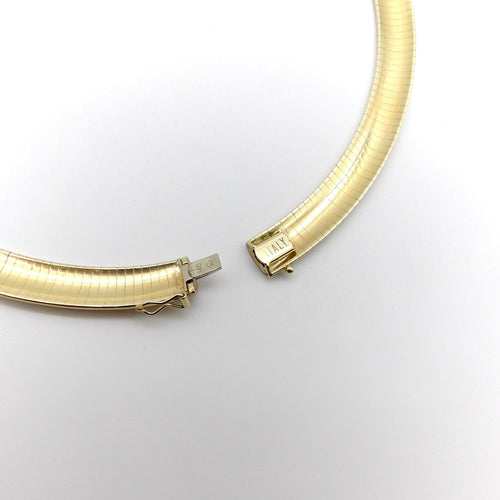 Collier Collier oméga vintage large en or 14K 58 Facettes