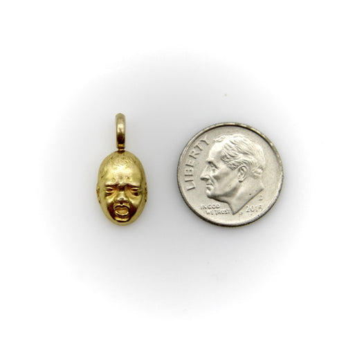 Pendentif Pendentif charm vintage visage de bébé qui pleure en or 18 carats 58 Facettes A2002M