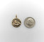 Pendentif Cute as a Button - Pendentif médaille lapin en or jaune 14K et rubis 58 Facettes