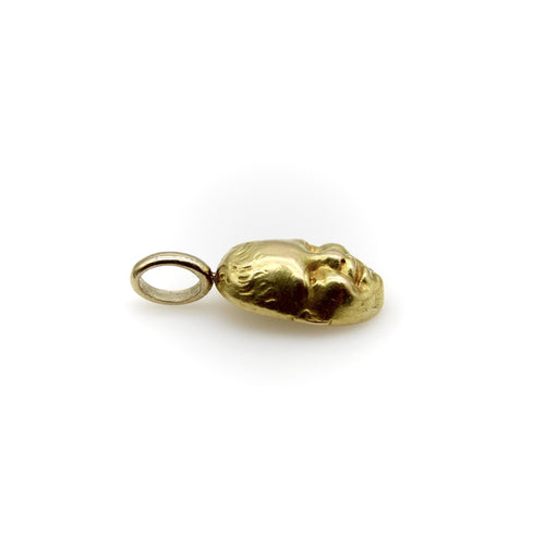 Pendentif Pendentif charm vintage visage de bébé souriant en or 18 carats 58 Facettes A2002N