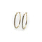 Boucles d'oreilles Boucles d’oreilles créoles ovales pavées de diamants en or 14K 58 Facettes