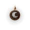Pendentif Pendentif vintage croissant de lune en or rose 14K et diamants 58 Facettes A2003L