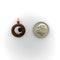 Pendentif Pendentif vintage croissant de lune en or rose 14K et diamants 58 Facettes A2003L