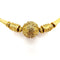 Collier Collier baht thaï vintage en or jaune 23K, cannetille 58 Facettes