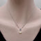 Collier Collier vintage - Perle et diamants pavés en or blanc 14K 58 Facettes A2005N