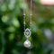 Collier Collier vintage - Perle et diamants pavés en or blanc 14K 58 Facettes A2005N