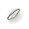 Bague 51 Bague demi-alliance éternité en or blanc 14K et diamants naturels 58 Facettes