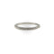Bague 51 Bague demi-alliance éternité en or blanc 14K et diamants naturels 58 Facettes