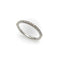 Bague 51 Bague demi-alliance éternité en or blanc 14K et diamants naturels 58 Facettes