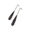 Boucles d'oreilles Assil - Boucles d’oreilles pendantes en or blanc 18K, diamants et calcédoine 58 Facettes