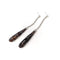 Boucles d'oreilles Assil - Boucles d’oreilles pendantes en or blanc 18K, diamants et calcédoine 58 Facettes