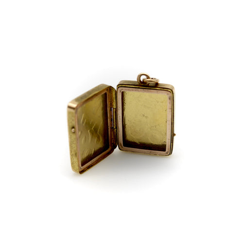 Pendentif Pendentif médaillon victorien celte rectangulaire en or 14K 58 Facettes
