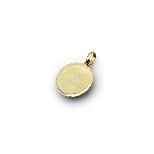 Pendentif Signature - Pendentif galaxie lune et étoiles en or 14K avec diamant 58 Facettes