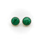 Boucles d'oreilles Signature - Boucles d’oreilles boutons en or 14 carats et malachite 58 Facettes