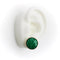 Boucles d'oreilles Signature - Boucles d’oreilles boutons en or 14 carats et malachite 58 Facettes