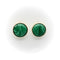 Boucles d'oreilles Signature - Boucles d’oreilles boutons en or 14 carats et malachite 58 Facettes