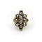 Bague 54 Georgian Revival - Bague en or jaune 14 carats, argent et diamants 58 Facettes