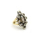 Bague 54 Georgian Revival - Bague en or jaune 14 carats, argent et diamants 58 Facettes