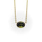 Collier Signature - Collier en or jaune 14 carats et tourmaline verte 58 Facettes