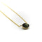 Collier Signature - Collier en or jaune 14 carats et tourmaline verte 58 Facettes