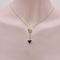 Pendentif Signature - Pendentif flèche en or 14K et tourmaline verte 58 Facettes