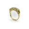 Bague 55 Bague cinq pierres en or 18K et diamants taille Old Mine 58 Facettes A1001A