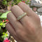 Bague 55 Bague cinq pierres en or 18K et diamants taille Old Mine 58 Facettes A1001A