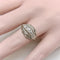 Bague 55 Bague édouardienne - Bague en platine aux diamants taille Peruzzi 58 Facettes A1001Q