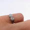 Bague 51 Bague Toi et Moi Art déco édouardienne en or blanc 18k, diamants et saphirs 58 Facettes