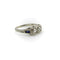 Bague 51 Bague Toi et Moi Art déco édouardienne en or blanc 18k, diamants et saphirs 58 Facettes